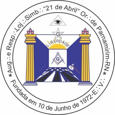 Estandarte da ARLS 21 de Abril nº 1864