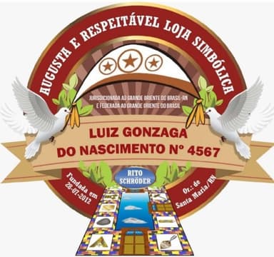 Estandarte da ARLS Luiz Gonzaga do Nascimento nº 4567