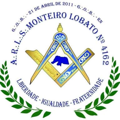 Estandarte da ARLS Monteiro Lobato nº 4162