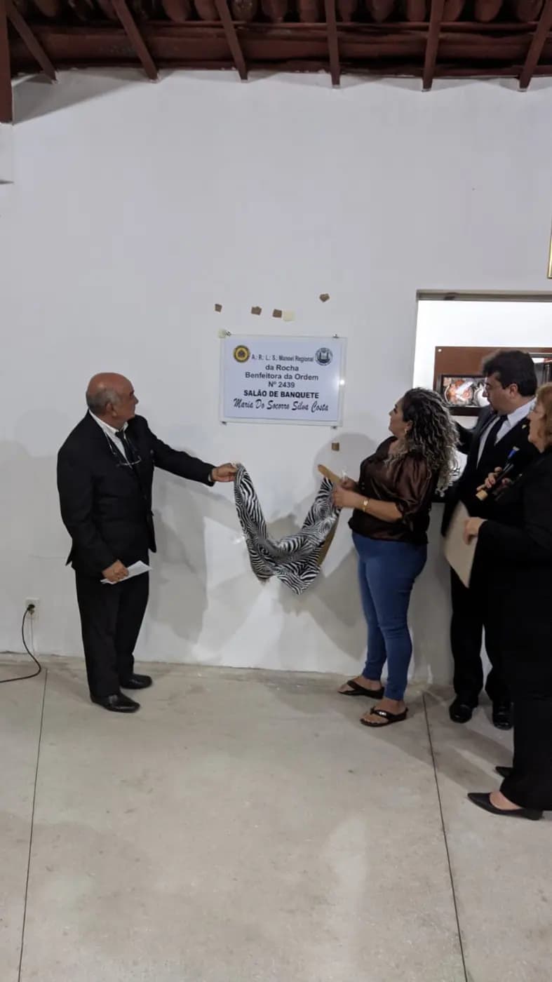 Registro fotográfico: SESSÃO MAGNA DE INICIAÇÃO NA ARLS MAONEL REGINALDO DA ROCHA, Nº 2.439, ORIENTE DE PAU DOS FERROS/RN