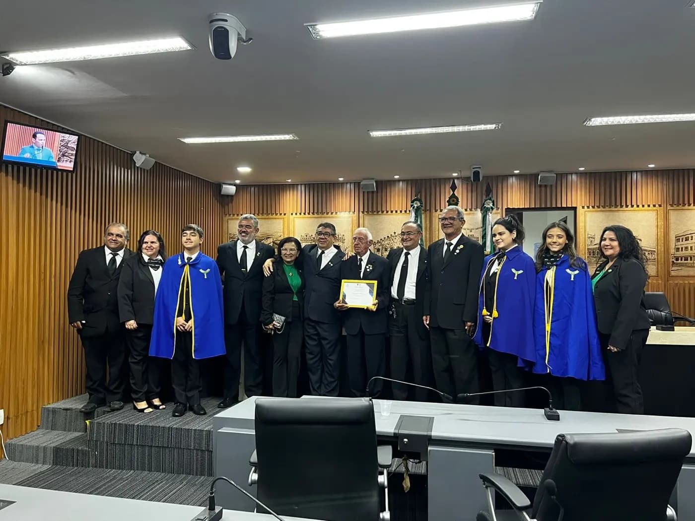 Registro fotográfico: SESSÃO SOLENE EM HOMENAGEM AO DIA DO MAÇOM 2023 – CÂMARA MUNICIPAL DE NATAL/RN.