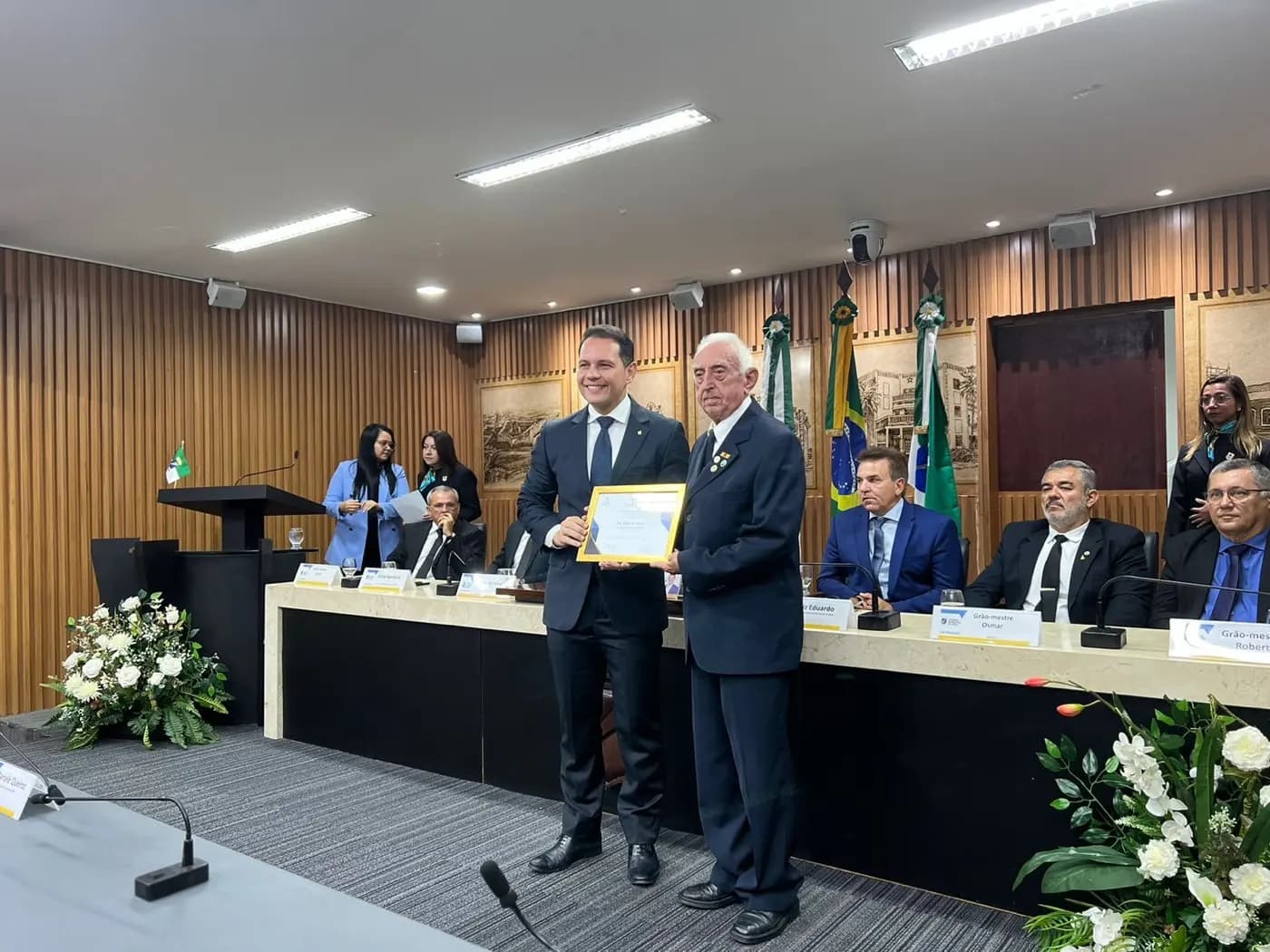 Registro fotográfico: SESSÃO SOLENE EM HOMENAGEM AO DIA DO MAÇOM 2023 – CÂMARA MUNICIPAL DE NATAL/RN.