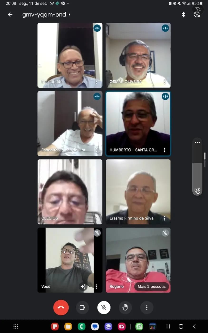 Registro fotográfico: PARTICIPAÇÃO DO GRÃO-MESTRE E DO GRÃO-MESTRE ADJUNTO EM REUNIÃO VIRTUAL COM OS MEMBROS DO CONSELHO ESTADUAL