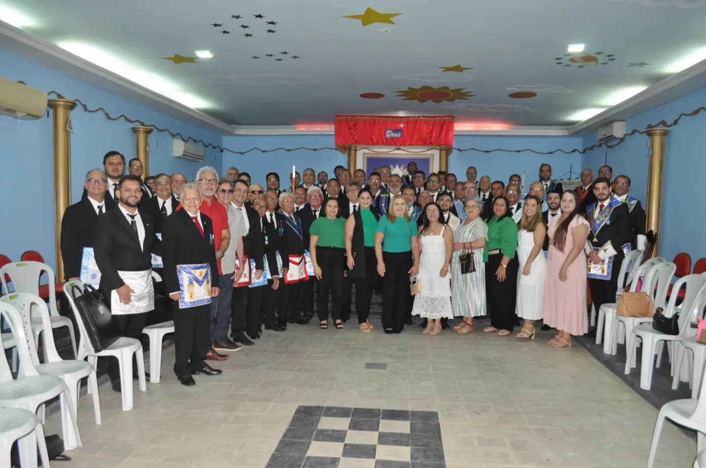 Registro fotográfico: SESSÃO MAGNA PÚBLICA ALUSIVA AO 10º ANO DE FUNDAÇÃO DA ARLS UNIVERSITÁRIA POETA RENATO CALDAS, Nº 4.307, ORIENTE DE ASSU/RN