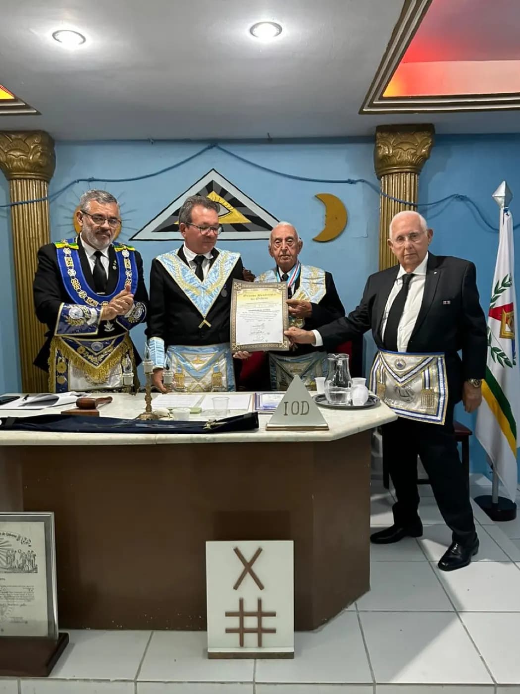 Registro fotográfico: SESSÃO MAGNA PÚBLICA ALUSIVA AO 59º ANO DE FUNDAÇÃO DA ARLS TRAMPOLIM DA VITÓRIA, Nº 1.606, ORIENTE DE NATAL/RN