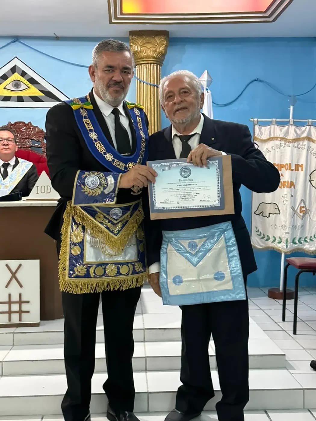 Registro fotográfico: SESSÃO MAGNA PÚBLICA ALUSIVA AO 59º ANO DE FUNDAÇÃO DA ARLS TRAMPOLIM DA VITÓRIA, Nº 1.606, ORIENTE DE NATAL/RN
