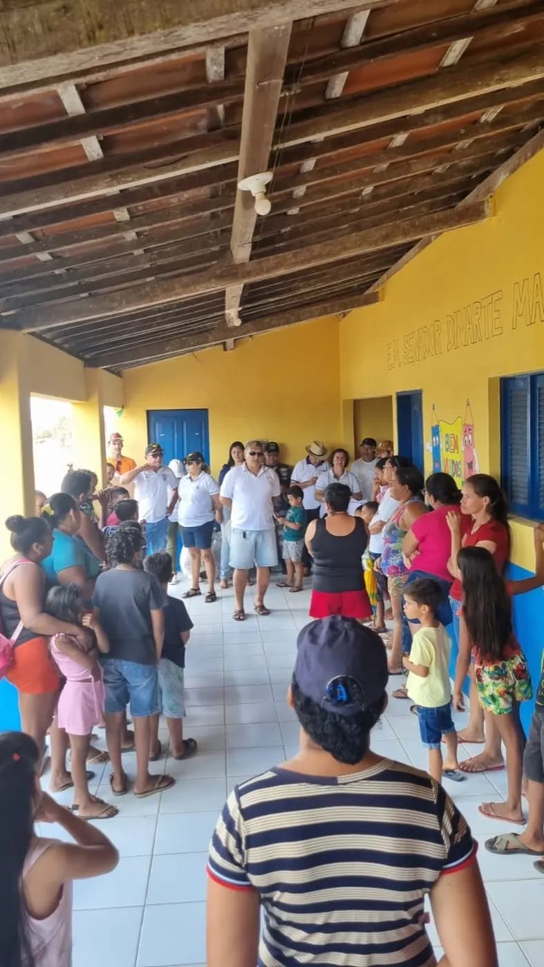 Registro fotográfico: AÇÃO FILANTRÓPICA REALIZADA PELA ARLS LUIZ GONZAGA DO NASCIMENTO, Nº 4.567, ORIENTE DE SANTA MARIA/RN, EM CONJUNTO COM A FRATERNIDADE FEMININA CRUZEIRO DO SUL – FLOR DO MANDACARU