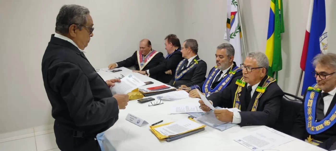 Registro fotográfico: CERIMÔNIA DE POSSE DOS MEMBROS DOS TRIBUNAIS MAÇÔNICOS E DO PROCURADOR-GERAL ESTADUAL MAÇÔNICO DO GOB/RN