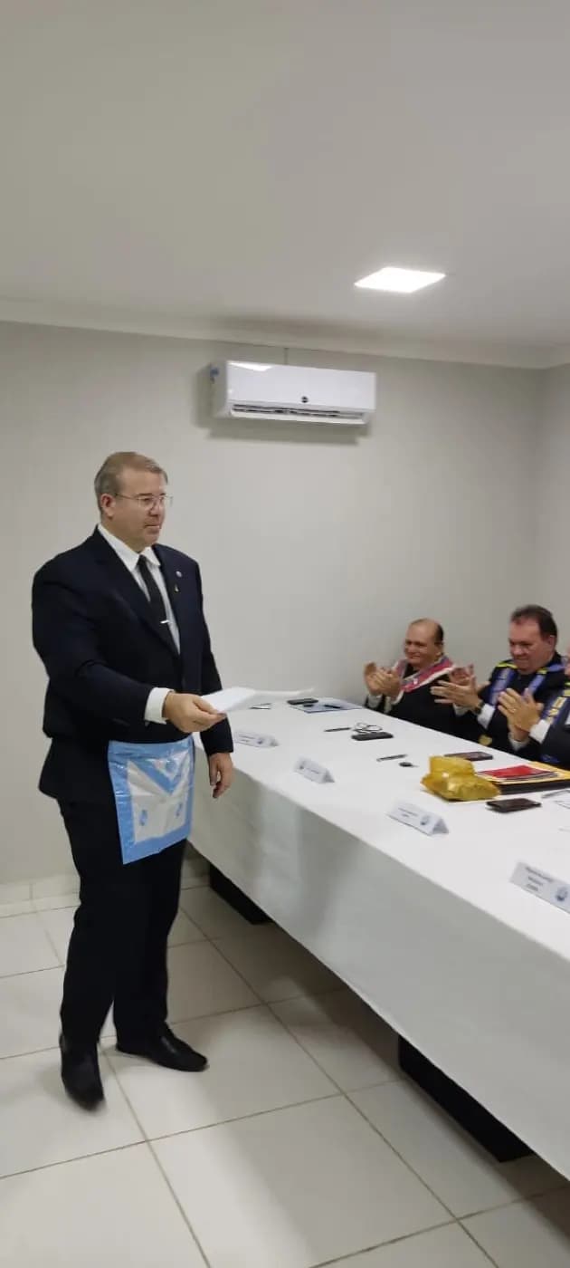 Registro fotográfico: CERIMÔNIA DE POSSE DOS MEMBROS DOS TRIBUNAIS MAÇÔNICOS E DO PROCURADOR-GERAL ESTADUAL MAÇÔNICO DO GOB/RN