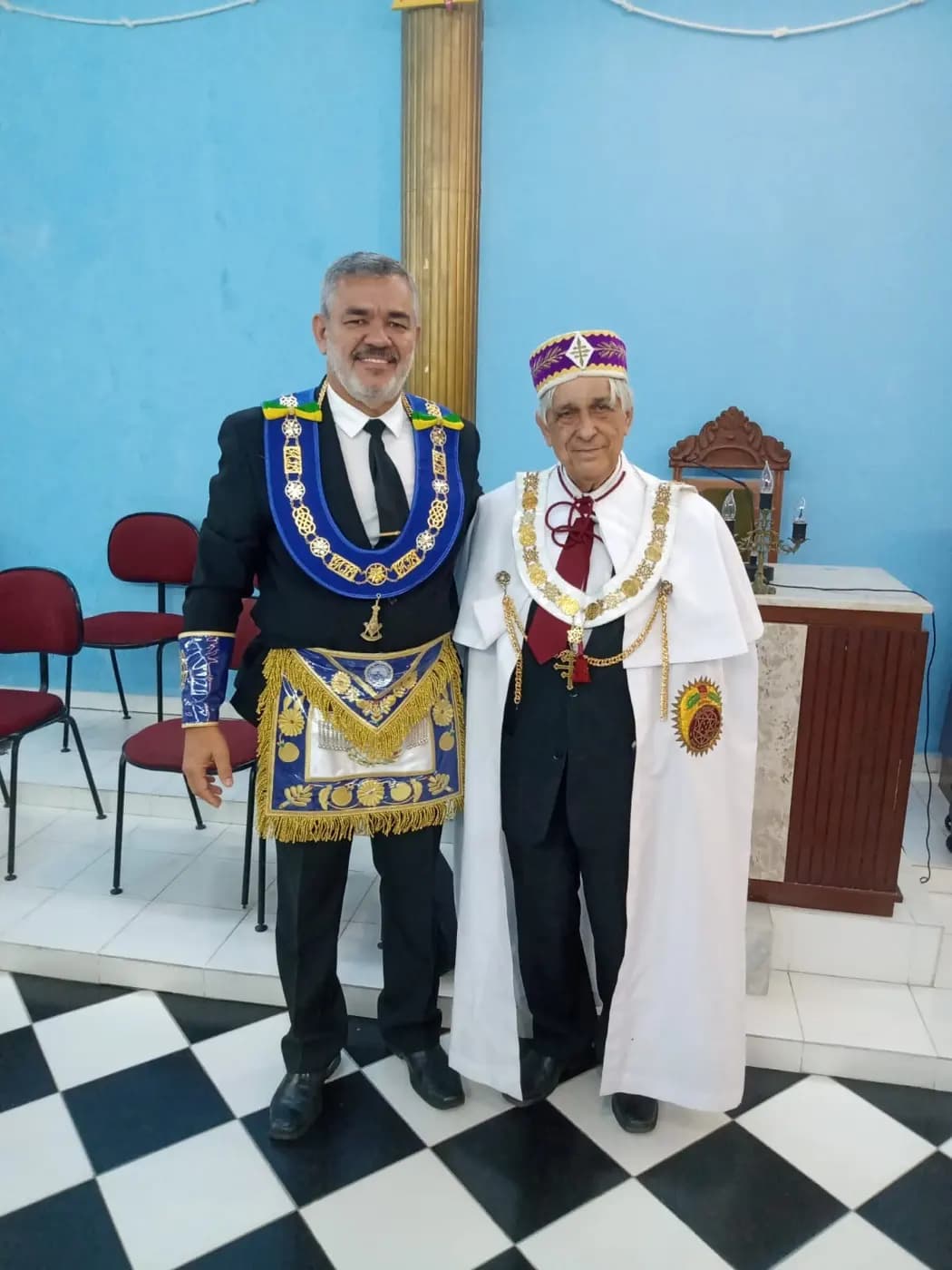 Registro fotográfico: PARTICIPAÇÃO DO GRÃO-MESTRE DO GOB/RN NA PALESTRA MINISTRADA PELO SERENÍSSIMO GRANDE REGENTE DO RITO BRASILEIRO