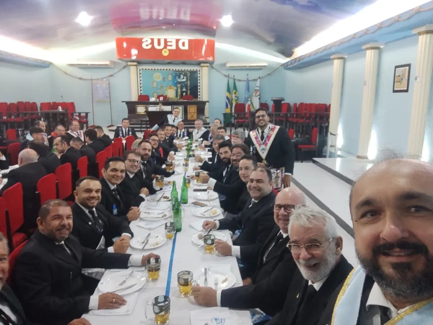 Registro fotográfico: PARTICIPAÇÃO DO GRÃO-MESTRE ADJUNTO DO GOB/RN NO BANQUETE RITUALÍSTICO PROMOVIDO PELA ARLS AMÂNCIO DANTAS Nº 3.071, ORIENTE DE MOSSORÓ/RN