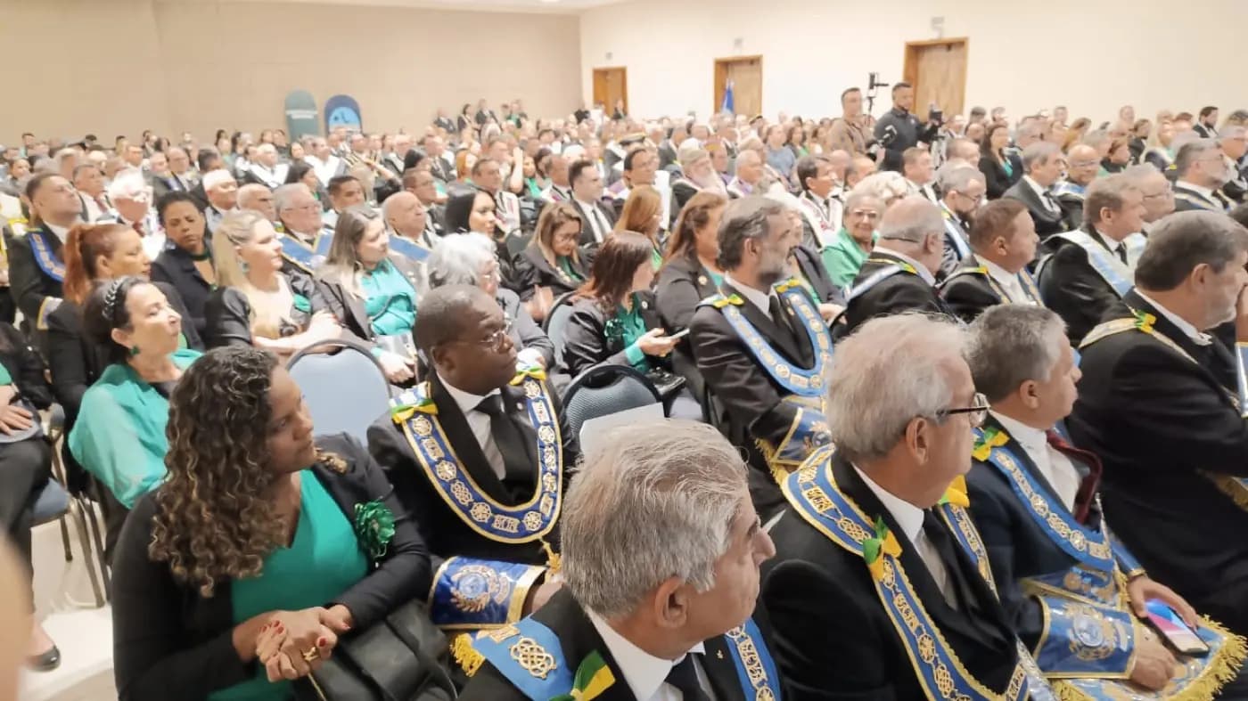 Registro fotográfico: ABERTURA DO ANO MAÇÔNICO DO GRANDE ORIENTE DO BRASIL (GOB).