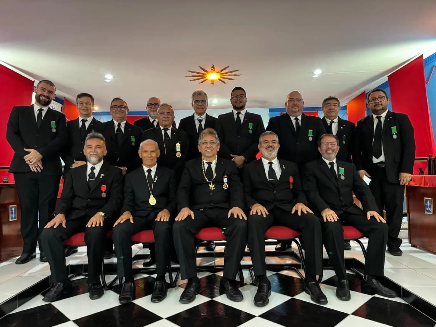 Registro fotográfico: SESSÃO ESPECIAL DE INSTRUÇÃO DO GRAU 7, NA AUGUSTA LOJA DE PERFEIÇÃO CAVALEIROS DO TRAIRI, REGIÃO DE SANTA CRUZ/RN.