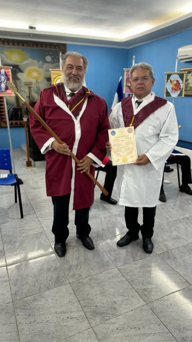 Registro fotográfico: PARTICIPAÇÃO DO GRÃO-MESTRE DO GOB/RN NA 1ª SESSÃO ORDINÁRIA DE 2024 DO SAGRADO ARCO REAL DE JERUSALÉM – CAPÍTULO SÃO MIGUEL ARCANJO Nº 94 – JURISDICIONADO AO SGCMSARB GOB.
