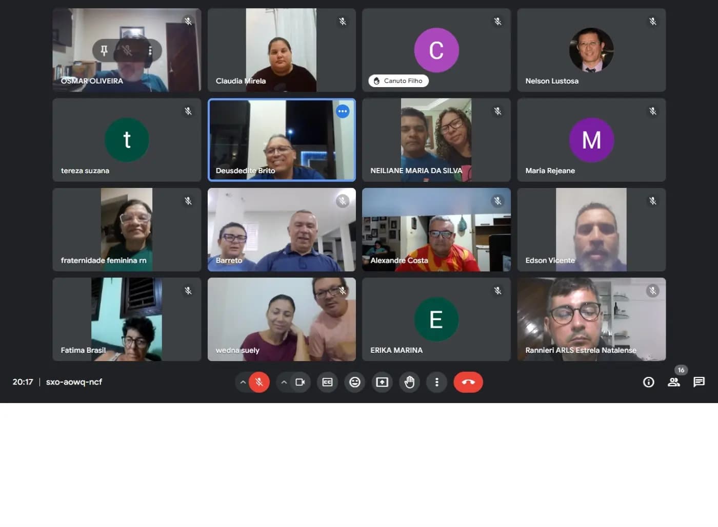 Registro fotográfico: 2ª REUNIÃO VIRTUAL PREPARATÓRIA PARA A AÇÃO FILANTRÓPICA ESTADUAL COORDENADA PELO GOB/RN, A SER REALIZADA NO DIA 27/04/2024 – CAMPANHA SAÚDE FÍSICA E MENTAL, AUTOCUIDADOS E BEM-ESTAR.