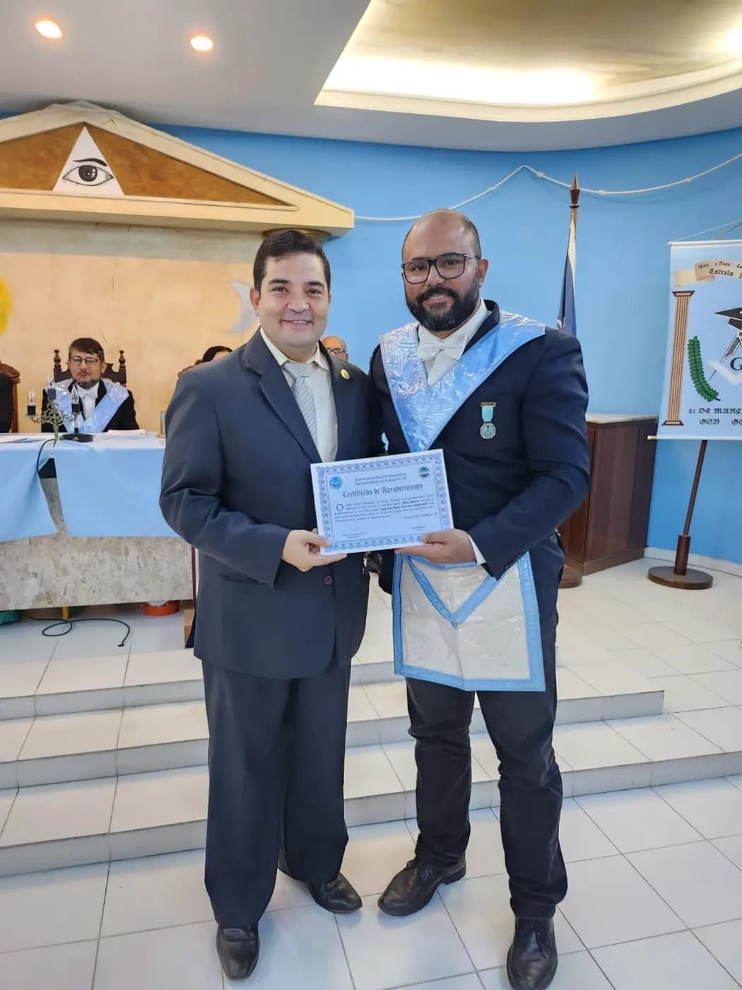 Registro fotográfico: PARTICIPAÇÃO DO GRÃO-MESTRE DO GOB/RN NA SESSÃO MAGNA PÚBLICA ALUSIVA AO 13º ANO DE FUNDAÇÃO DA ARLS UNIVERSITÁRIA ESTRELA NATALENSE, Nº 2.144, ORIENTE DE PARNAMIRIM/RN