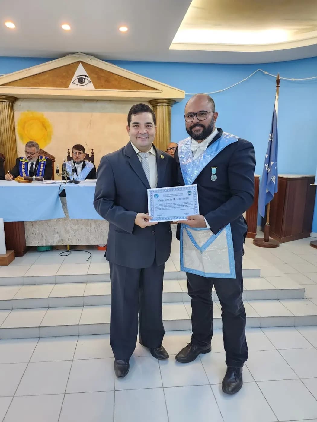 Registro fotográfico: PARTICIPAÇÃO DO GRÃO-MESTRE DO GOB/RN NA SESSÃO MAGNA PÚBLICA ALUSIVA AO 13º ANO DE FUNDAÇÃO DA ARLS UNIVERSITÁRIA ESTRELA NATALENSE, Nº 2.144, ORIENTE DE PARNAMIRIM/RN