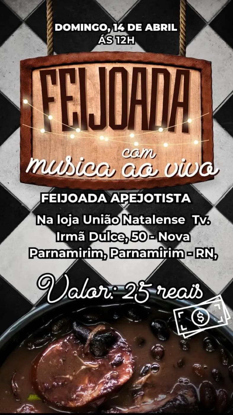 Registro fotográfico: FEIJOADA DO NÚCLEO ALFA UNIÃO NATALENSE N°42 .