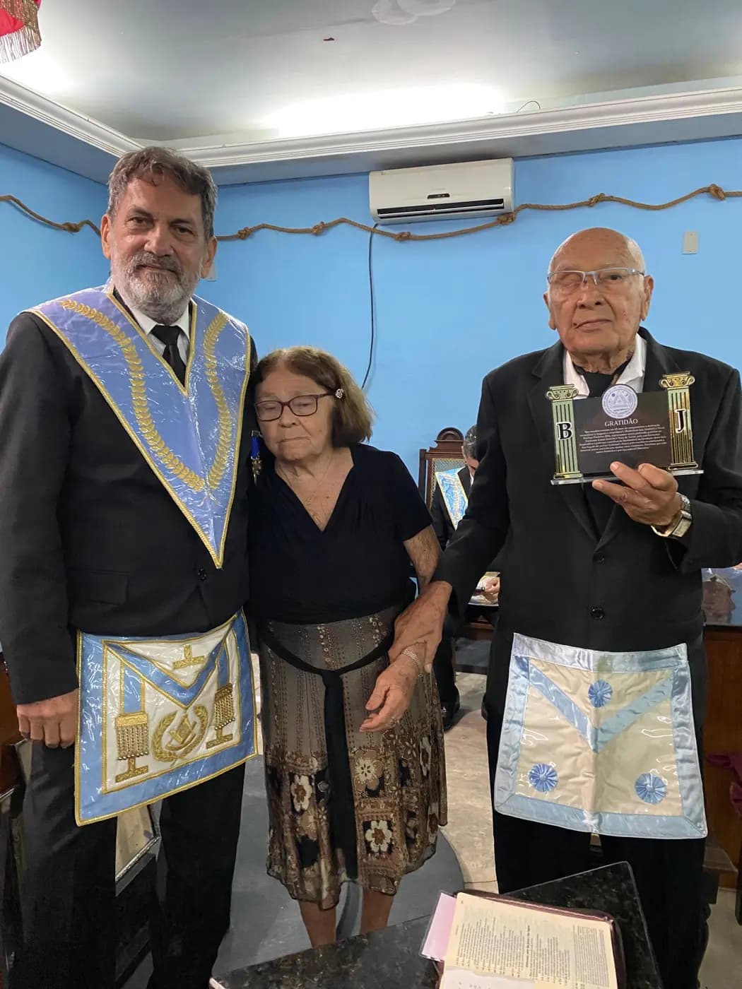 Registro fotográfico: PARTICIPAÇÃO DO GRÃO-MESTRE ADJUNTO DO GOB/RN NA SESSÃO MAGNA ALUSIVA AO 43º ANO DE FUNDAÇÃO DA ARLS NIVAL PAULINO PINHEIRO Nº 2.096, ORIENTE DE ASSU/RN.