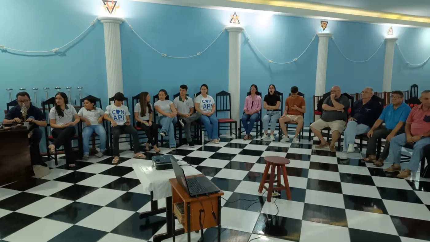 Registro fotográfico: PARTICIPAÇÃO DO GRÃO-MESTRE DO GOB/RN NA 2ª REUNIÃO DE PLANEJAMENTO DA EQUIPE ORGANIZADORA DO “V CONGRESSO NORDESTINO DA AÇÃO PARAMAÇÔNICA JUVENIL (V CONAPJ)”.