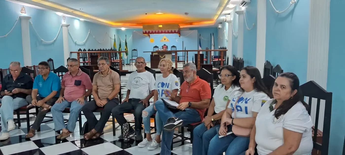 Registro fotográfico: PARTICIPAÇÃO DO GRÃO-MESTRE DO GOB/RN NA 2ª REUNIÃO DE PLANEJAMENTO DA EQUIPE ORGANIZADORA DO “V CONGRESSO NORDESTINO DA AÇÃO PARAMAÇÔNICA JUVENIL (V CONAPJ)”.