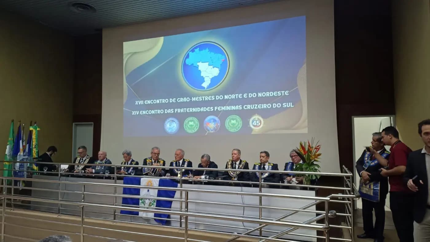 Registro fotográfico: ENCONTRO NORTE/NORDESTE DE GRÃO-MESTRES E DAS FRATERNIDADES FEMININAS CRUZEIRO DO SUL.