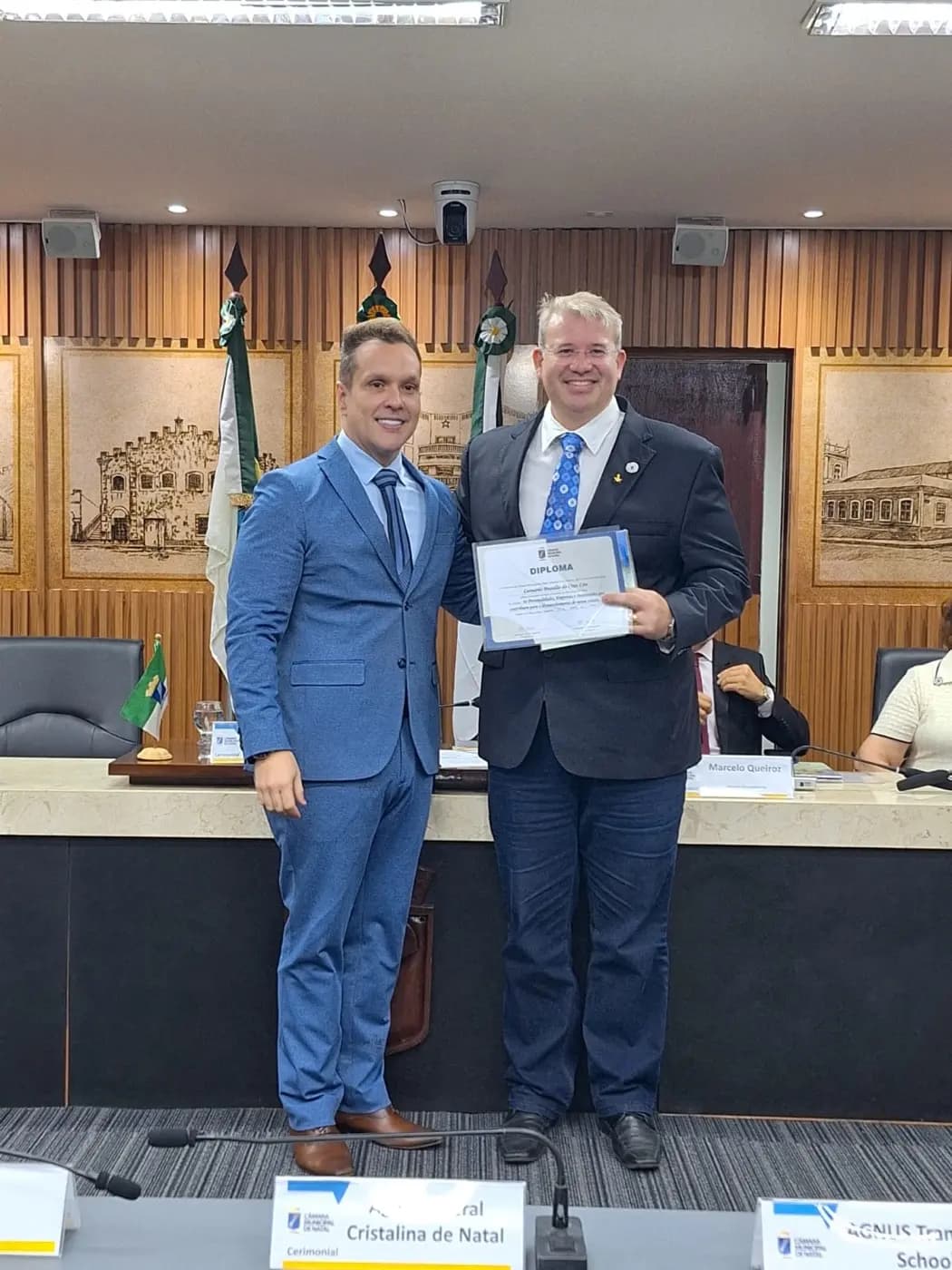 Registro fotográfico: OBREIROS DO GRANDE ORIENTE DO BRASIL – RIO GRANDE DO NORTE (GOB/RN) SÃO HOMENAGEADOS PELA CÂMARA MUNICIPAL DE NATAL.