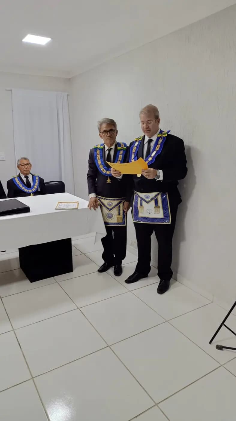 Registro fotográfico: PARTICIPAÇÃO DO GRÃO-MESTRE DO GOB-RN NO ATO DE DIPLOMAÇÃO DE ELEITOS REALIZADO PELO TRIBUNAL ELEITORAL ESTADUAL MAÇÔNICO DO GOB-RN.