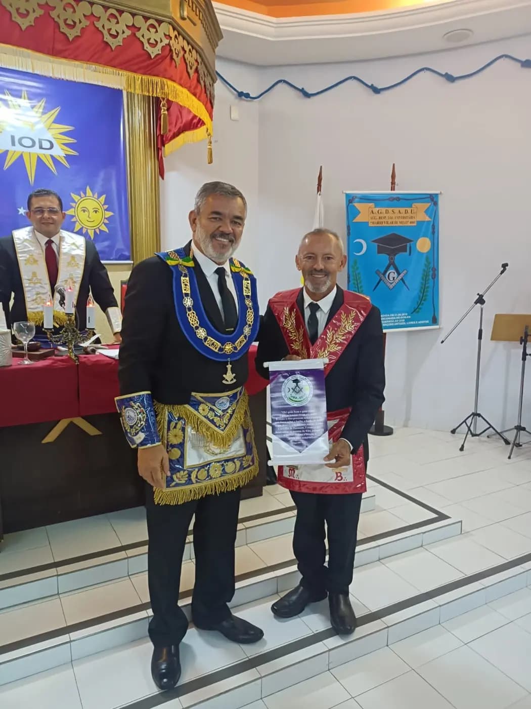 Registro fotográfico: SESSÃO EXTRAORDINÁRIA REALIZADA PELA ARLS UNIVERSITÁRIA MÁRIO VILAR DE MELO Nº 4.085, ORIENTE DE NATAL/RN.