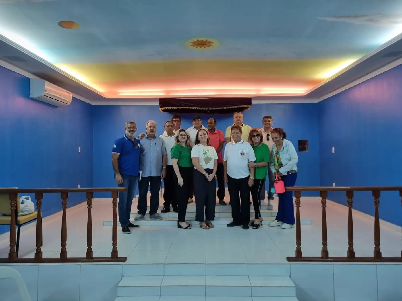 Registro fotográfico: VISITA ÀS INSTALAÇÕES DA ARLS ACÁCIA MICAELENSE Nº 2.365, ORIENTE DE SÃO MIGUEL/RN.