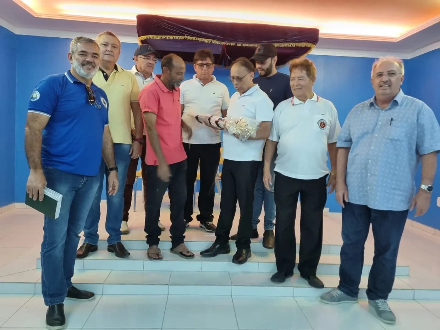 Registro fotográfico: VISITA ÀS INSTALAÇÕES DA ARLS ACÁCIA MICAELENSE Nº 2.365, ORIENTE DE SÃO MIGUEL/RN.