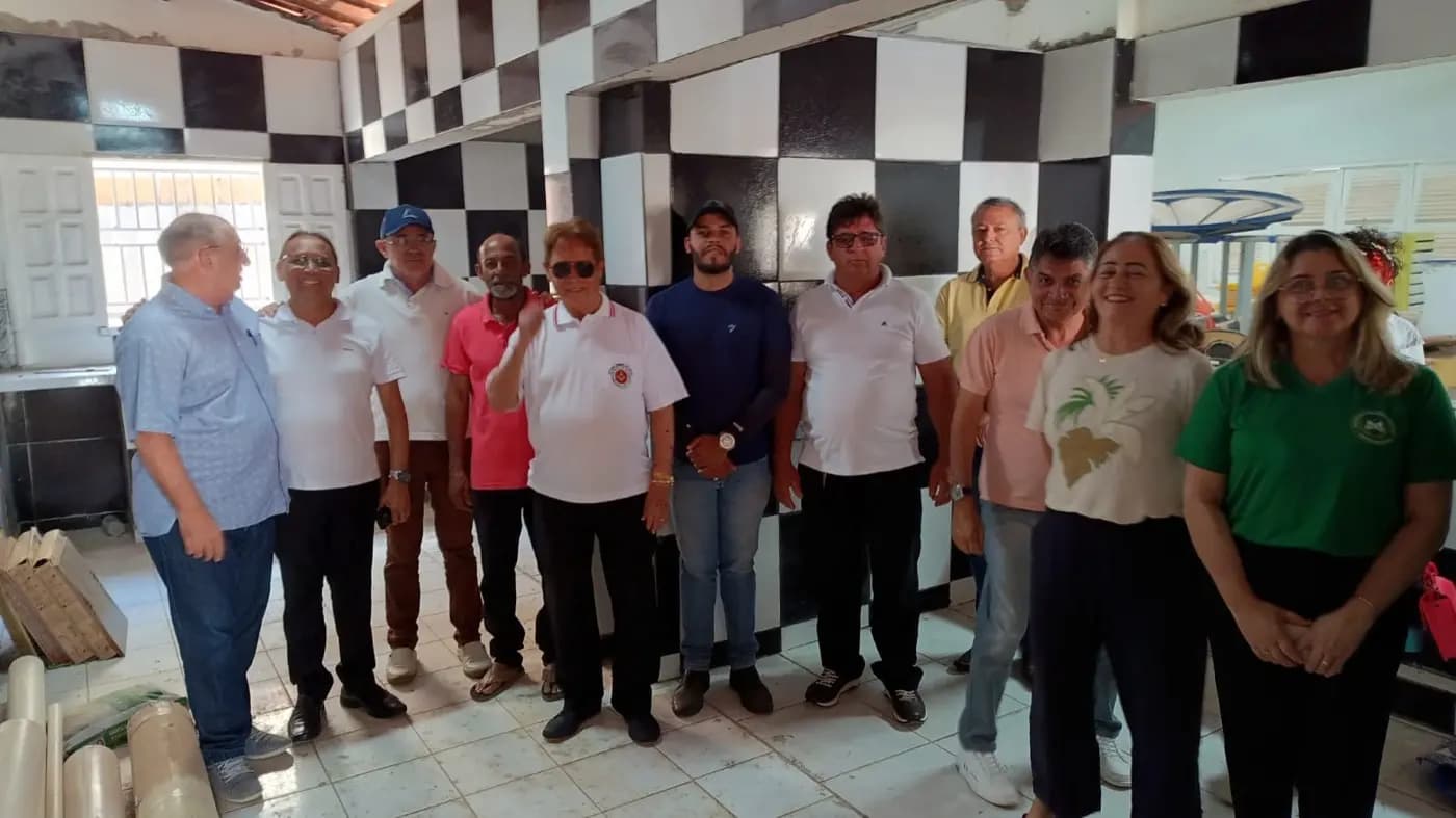 Registro fotográfico: VISITA ÀS INSTALAÇÕES DA ARLS ACÁCIA MICAELENSE Nº 2.365, ORIENTE DE SÃO MIGUEL/RN.