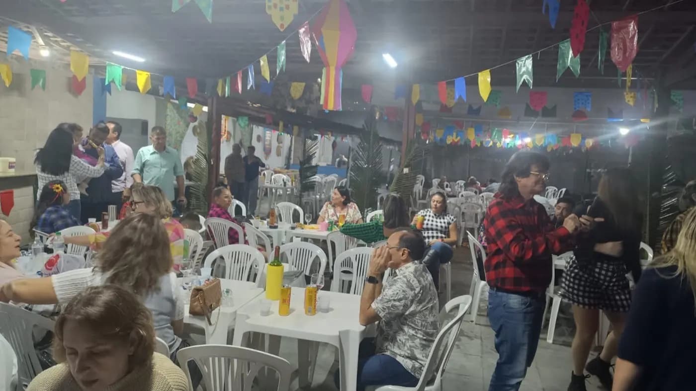Registro fotográfico: PARTICIPAÇÃO DO GRÃO-MESTRE DO GOB/RN NO “ARRAIÁ DA PEDRA BRUTA”, VERSÃO 2024 – REALIZADO PELA LOJA MAÇÔNICA UNIÃO NATALENSE Nº 2.414, ORIENTE DE PARNAMIRIM/RN.