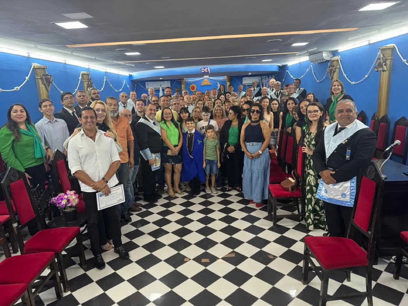 Registro fotográfico: SESSÃO MAGNA PÚBLICA ALUSIVA AO 118º ANO DE FUNDAÇÃO DA ARLS EVOLUÇÃO SEGUNDA Nº 852, ORIENTE DE NATAL/RN.