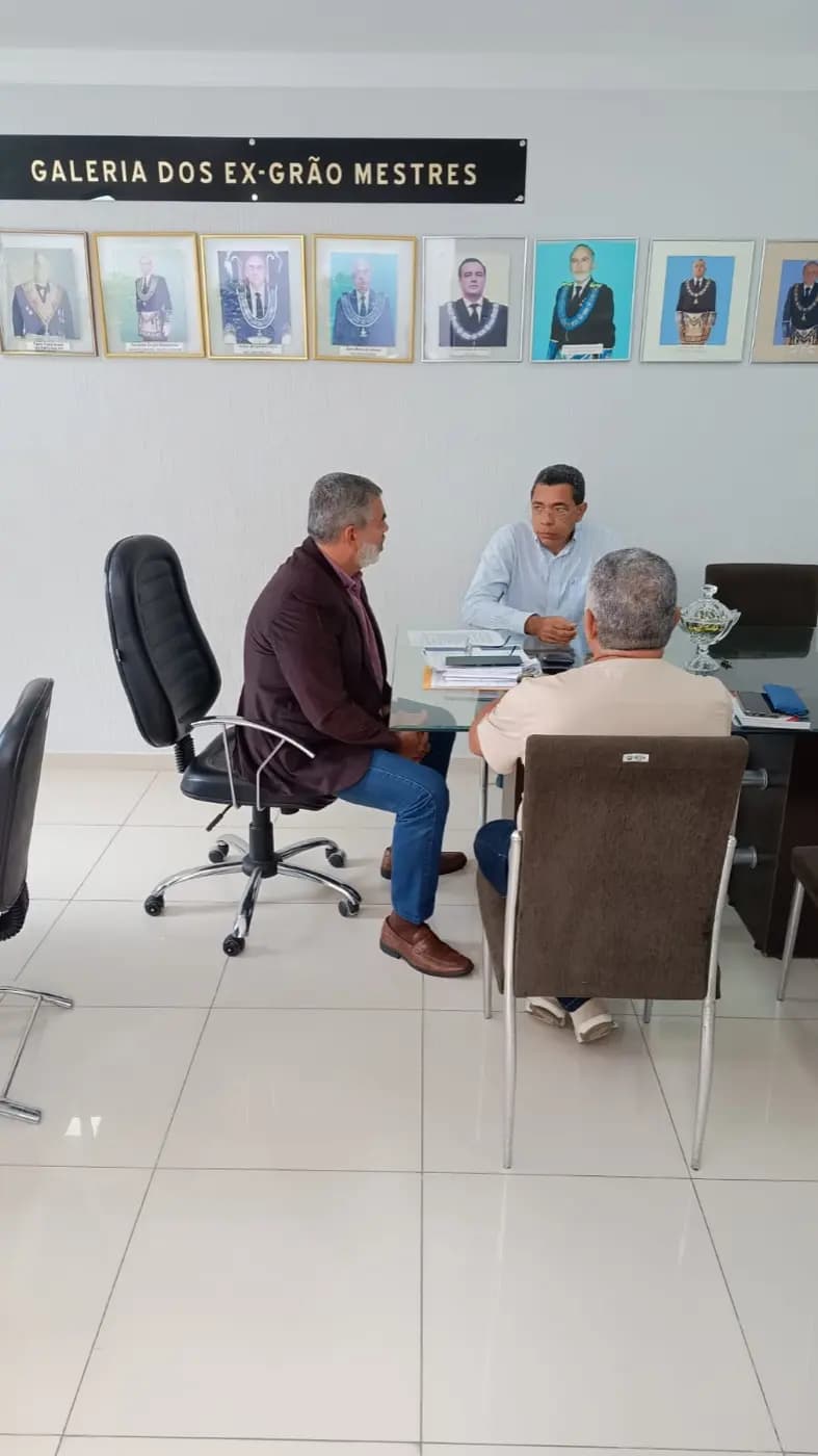 Registro fotográfico: 1ª REUNIÃO DE PLANEJAMENTO PARA COLETA DE DADOS JUNTO ÀS LOJAS JURISDICIONADAS AO GOB/RN, VISANDO À DISCUSSÃO DO NOVO TEMA ESTRATÉGICO APRESENTADO PELO GRANDE ORIENTE DO BRASIL – GOB.