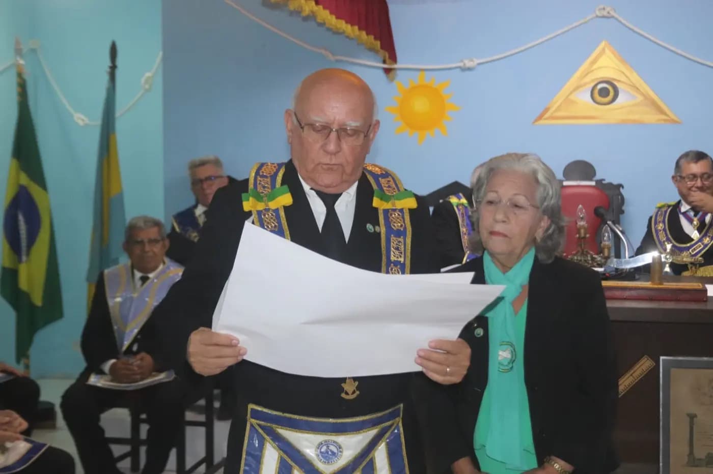 Registro fotográfico: SESSÃO MAGNA PÚBLICA EM CONJUNTO DAS TRÊS POTÊNCIAS MAÇÔNICAS REGULARES DO RIO GRANDE DO NORTE (GOB/RN, GLERN E GORN), ALUSIVA AO DIA DO MAÇOM/2024.