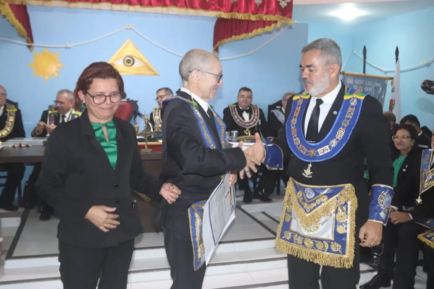 Registro fotográfico: SESSÃO MAGNA PÚBLICA EM CONJUNTO DAS TRÊS POTÊNCIAS MAÇÔNICAS REGULARES DO RIO GRANDE DO NORTE (GOB/RN, GLERN E GORN), ALUSIVA AO DIA DO MAÇOM/2024.