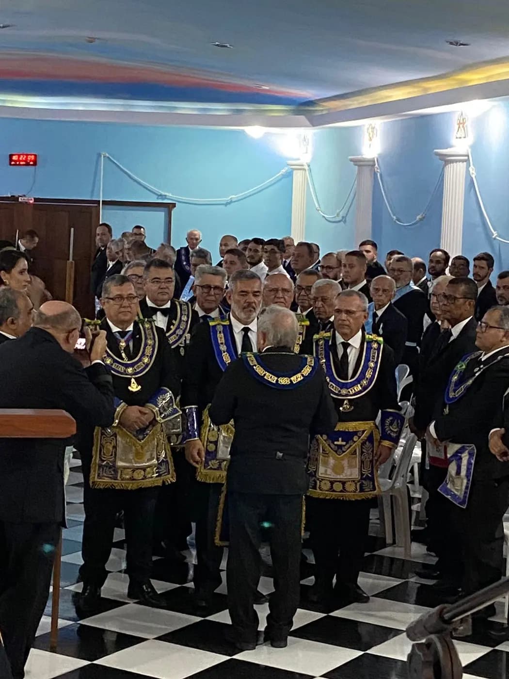 Registro fotográfico: SESSÃO MAGNA PÚBLICA EM CONJUNTO DAS TRÊS POTÊNCIAS MAÇÔNICAS REGULARES DO RIO GRANDE DO NORTE (GOB/RN, GLERN E GORN), ALUSIVA AO DIA DO MAÇOM/2024.