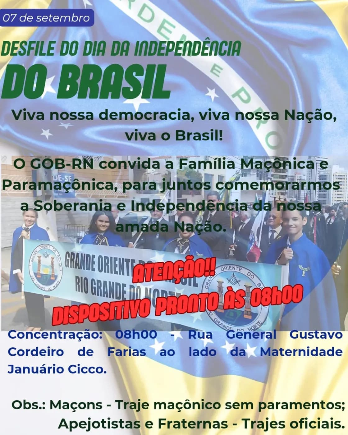 Registro fotográfico: DESFILE 7 DE SETEMBRO