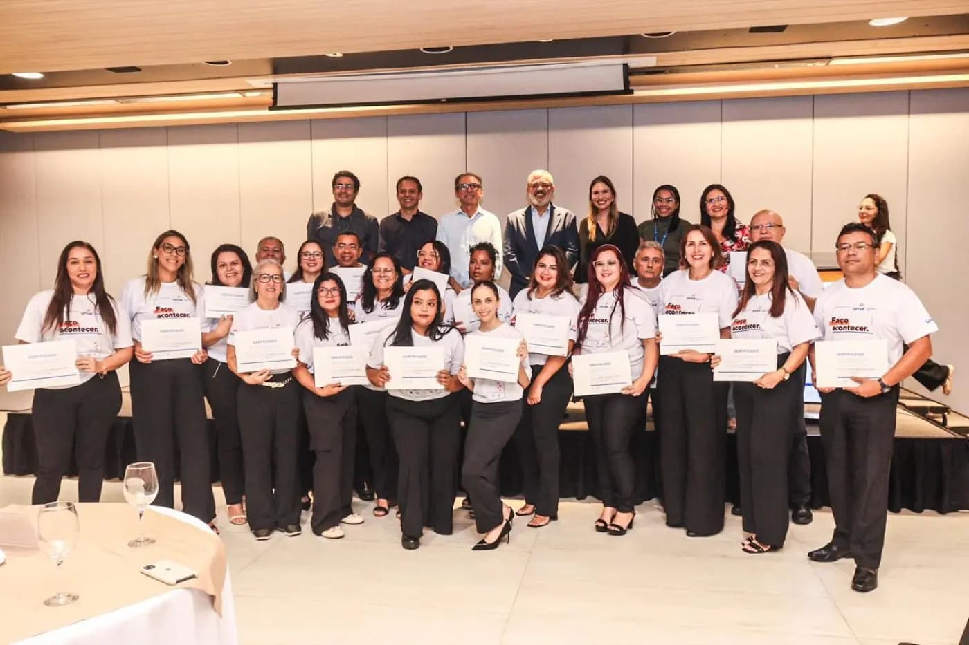 Registro fotográfico: GESTÃO PARTICIPATIVA – CURSO DE TÉCNICAS BÁSICAS EM COZINHA – PARCERIA ENTRE O SENAC E O GOB/RN.