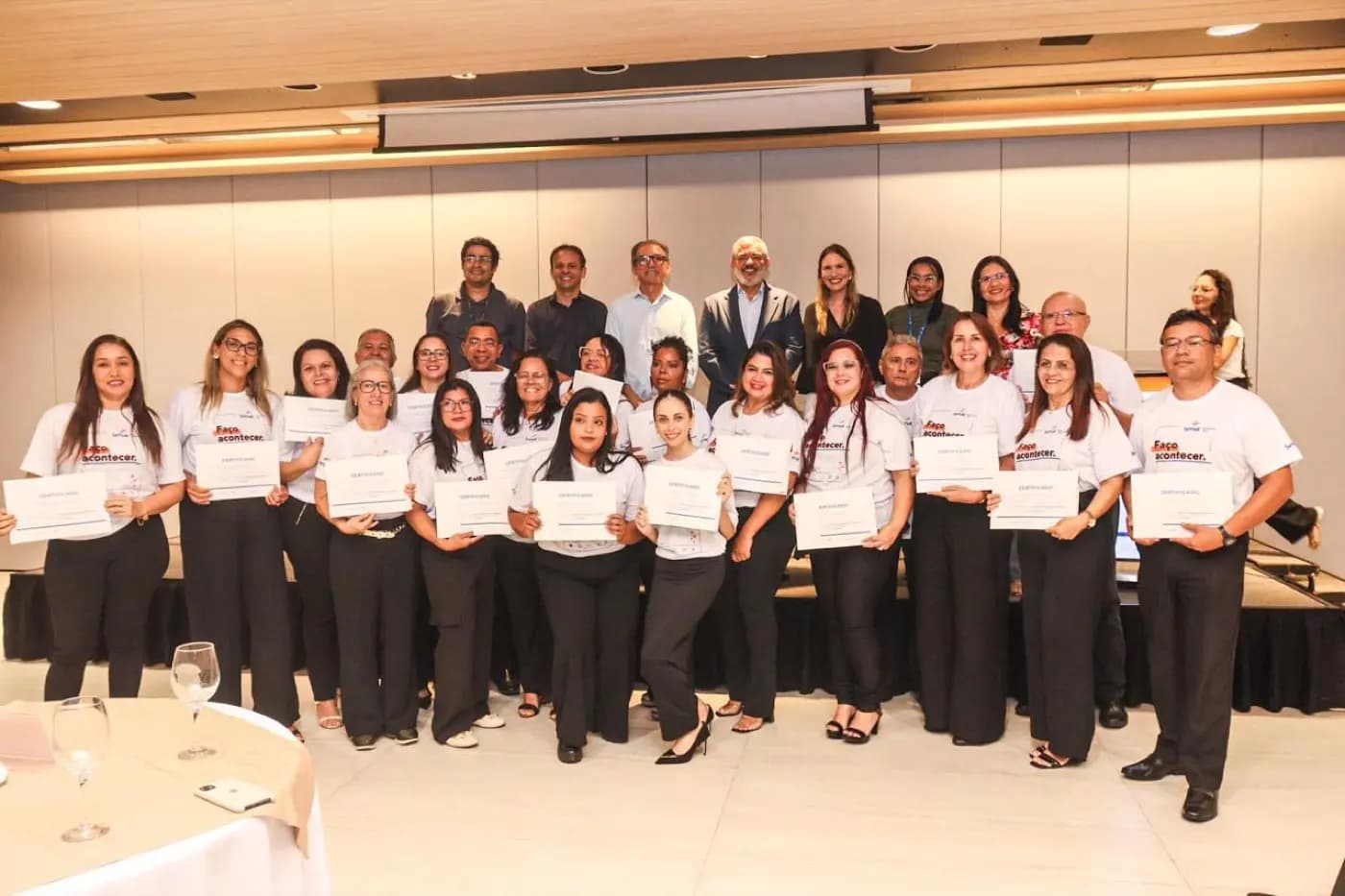 Registro fotográfico: GESTÃO PARTICIPATIVA – CURSO DE TÉCNICAS BÁSICAS EM COZINHA – PARCERIA ENTRE O SENAC E O GOB/RN.