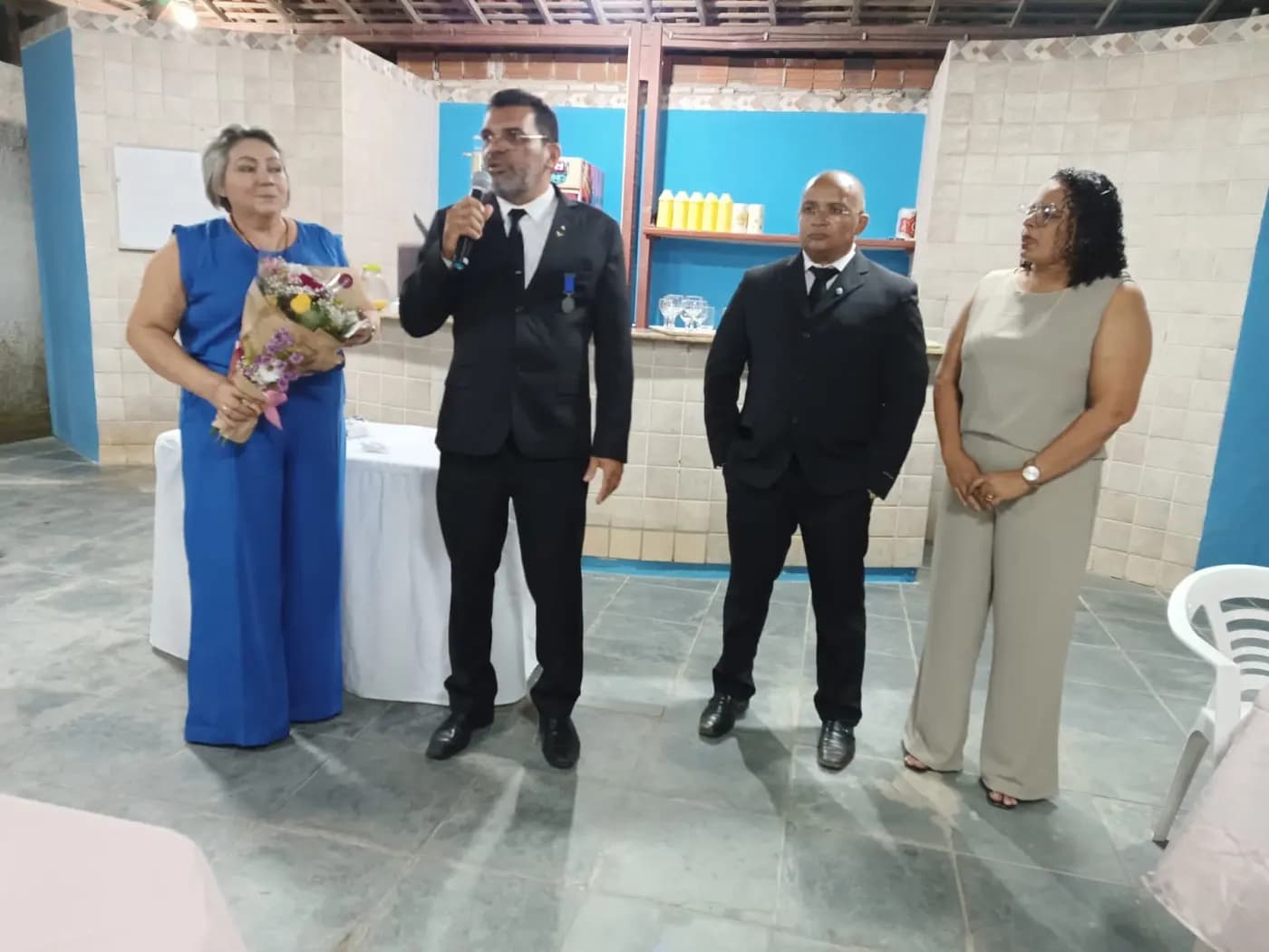 Registro fotográfico: PARTICIPAÇÃO DO GRÃO-MESTRE DO GOB/RN NA SESSÃO MAGNA DE INICIAÇÃO REALIZADA PELA LOJA MAÇÔNICA MONTEIRO LOBATO N° 4.162, ORIENTE DE PARNAMIRIM/RN.