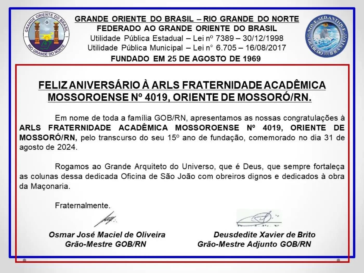 Registro fotográfico: FELIZ ANIVERSÁRIO