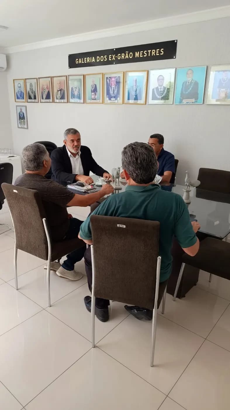 Registro fotográfico: 2ª REUNIÃO DE PLANEJAMENTO PARA COLETA DE DADOS JUNTO ÀS LOJAS JURISDICIONADAS AO GOB/RN, VISANDO À DISCUSSÃO DO NOVO TEMA ESTRATÉGICO APRESENTADO PELO GRANDE ORIENTE DO BRASIL – GOB.