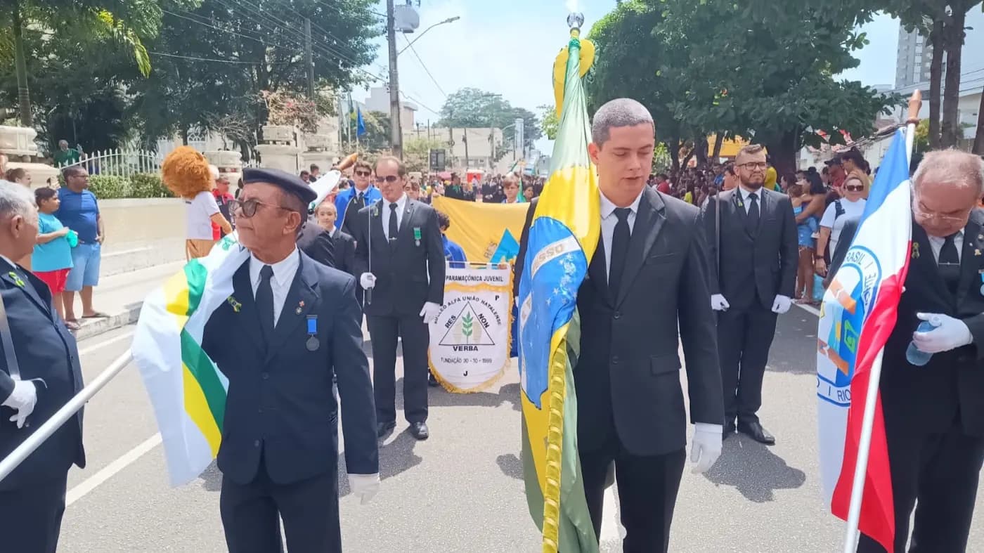 Registro fotográfico: PARTICIPAÇÃO DA FAMÍLIA GOB/RN NO DESFILE DA INDEPENDÊNCIA DO BRASIL 2024.