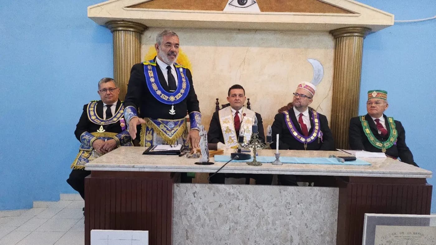 Registro fotográfico: PALESTRA REALIZADA PELO SUPREMO CONCLAVE DO BRASIL CONJUNTAMENTE COM A 1ª DELEGACIA LITÚRGICA DO RITO BRASILEIRO – RIO GRANDE DO NORTE.