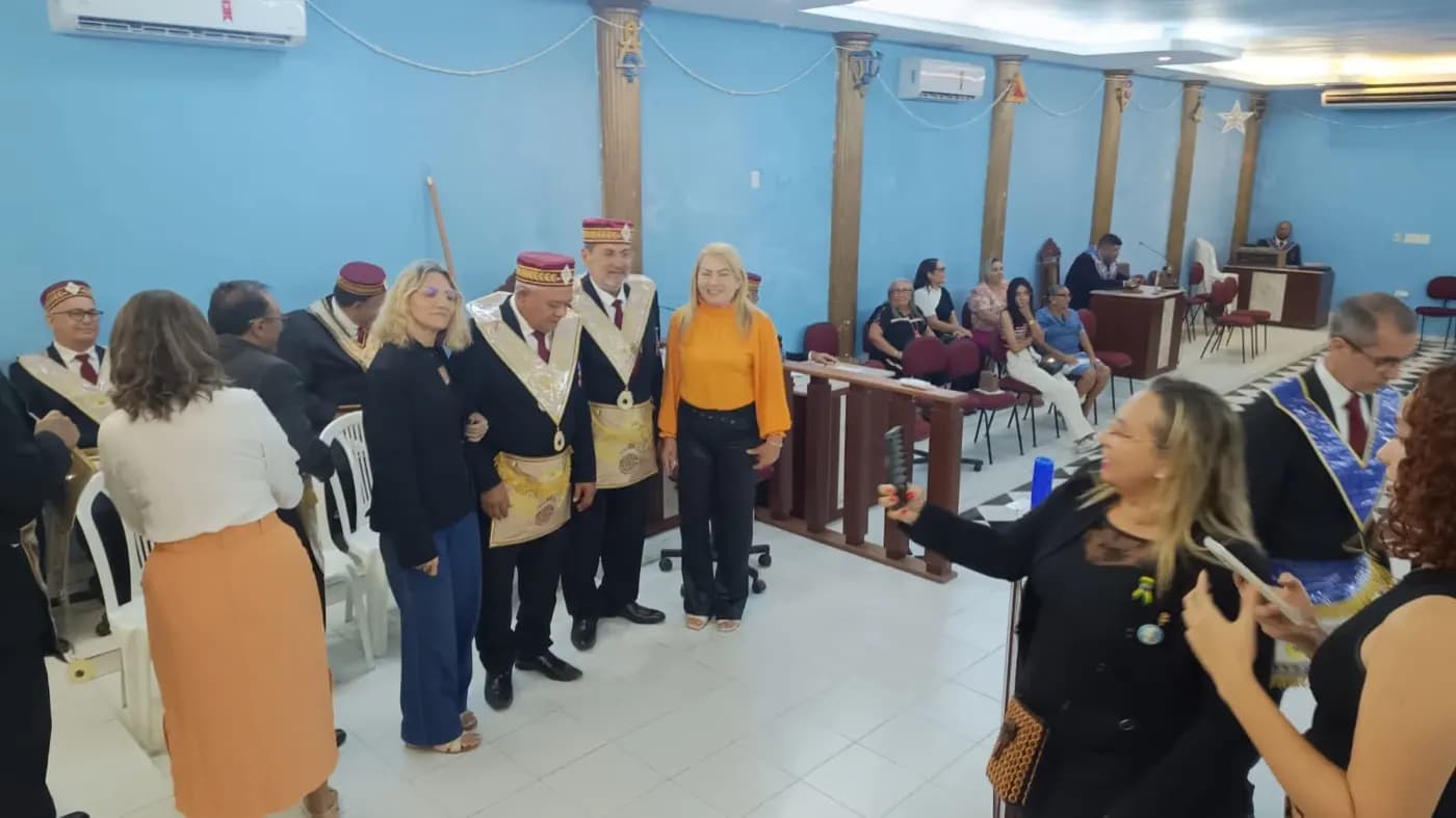 Registro fotográfico: PALESTRA REALIZADA PELO SUPREMO CONCLAVE DO BRASIL CONJUNTAMENTE COM A 1ª DELEGACIA LITÚRGICA DO RITO BRASILEIRO – RIO GRANDE DO NORTE.