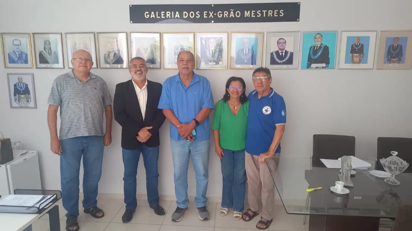 Registro fotográfico: VISITA À SEDE DO GRANDE ORIENTE DO BRASIL – RIO GRANDE DO NORTE (GOB-RN).
