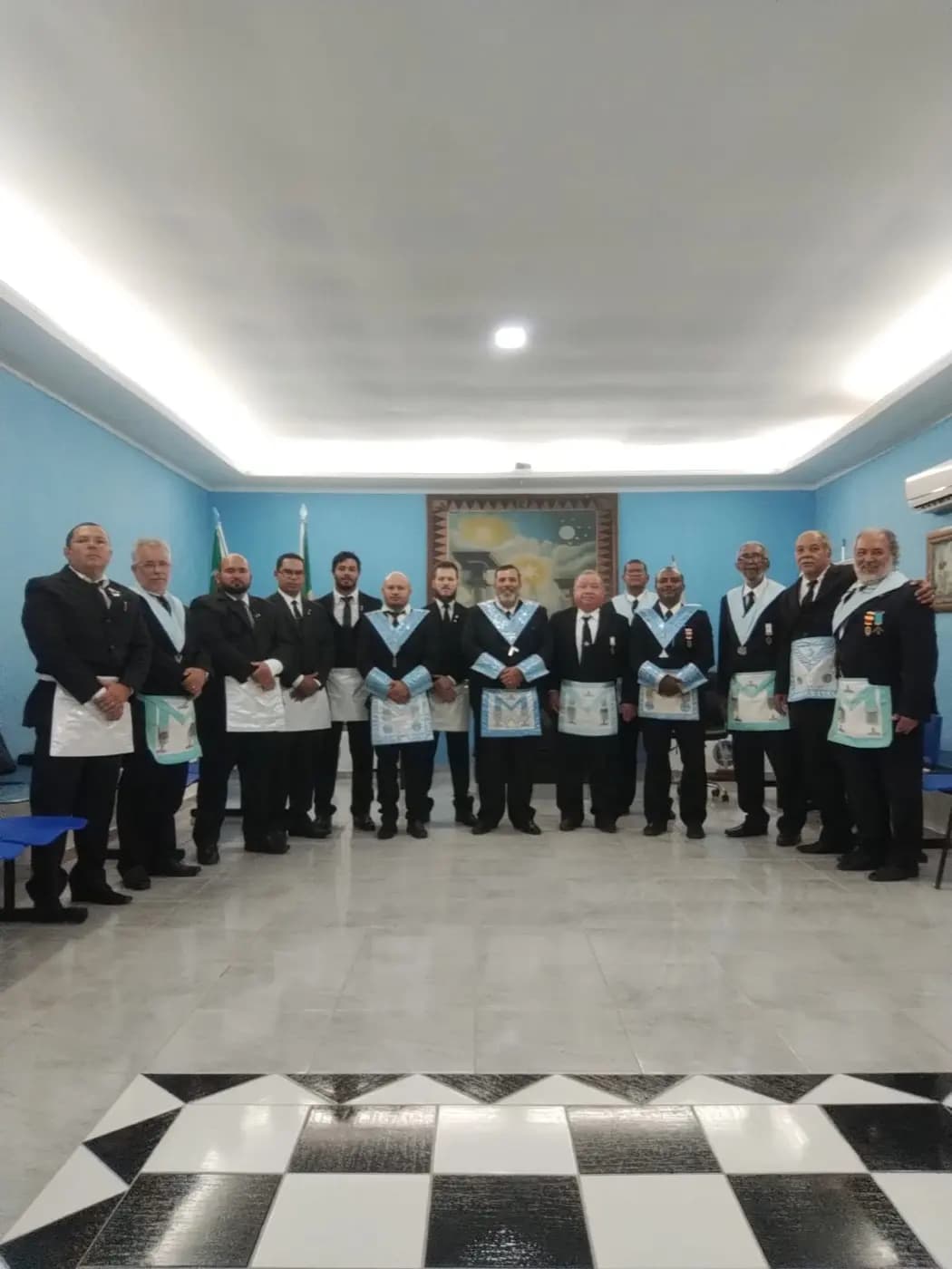 Registro fotográfico: SESSÃO ORDINÁRIA DE REGULARIZAÇÃO REALIZADA PELA LOJA MAÇÔNICA PEDRO ALVES PINHEIRO Nº 3918, ORIENTE DE EXTREMOZ/RN.
