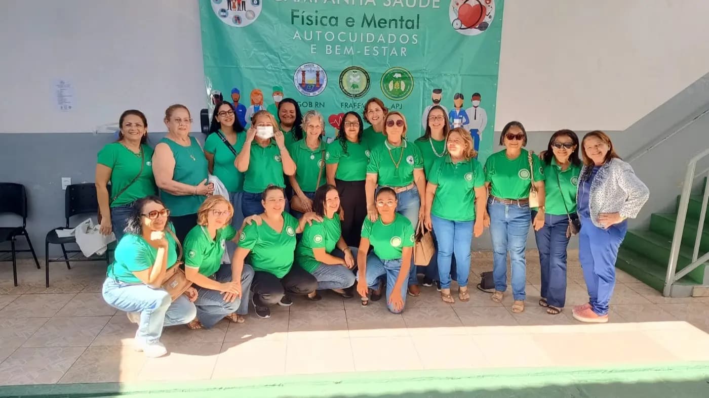 Registro fotográfico: AÇÃO FILANTRÓPICA ESTADUAL COORDENADA PELO GOB/RN, REALIZADA NO DIA 26/04/2025 – CAMPANHA SAÚDE FÍSICA E MENTAL, AUTOCUIDADOS E BEM-ESTAR.
